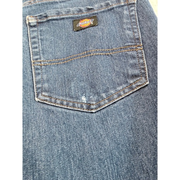 Dickies Mens Relaxed Fit Straight Leg Jeans Dark Wash Denim‎ Casual Pants - Picture 10 of 10